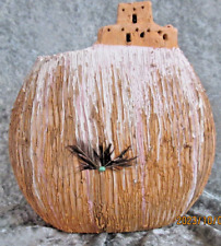 VTG Artisan Handmade SW Terracotta Pottery Vase NM SIGNED Geo Gonzalez picture