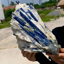 14.52LB Rare Natural beautiful Blue KYANITE with Quartz Crystal Specimen Rough picture