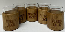 YUKON JACK LIQUOR COMPANY LOGO SHOT GLASS SET OF 5 GLASSES picture