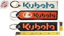 Kubota Tractor Keychain Key Tag Double Sided Embroider FOB picture