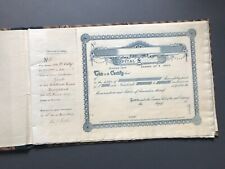 Vintage 1927  Blank Share Certificate Book x 21 / B Ordinary Shares Issued picture