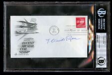 T. Claude Ryan signed autograph auto Frist Day Cover Airline Founder BAS Slabbed picture