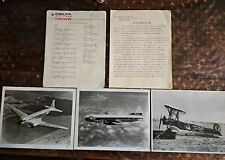 Delta Airlines 21 Official Photographs + Paperwork And History 8x10 picture