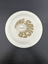Vintage Frisbee Carvel Ice Cream Flying Saucer White Gold Lettering Promotional picture