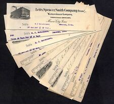 Letts, Spencer, Smith Co. Mason City IA Hutchinson* 10 pcs 1902-03 Cut Billheads picture