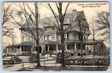1908 SOUTH BEND INDIANA JAMES OLIVER'S RESIDENCE STONE HOUSE*GERMANY*POSTCARD picture