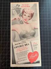 Vintage 1950s Lovable Bra Print Ad - Roy Johnson Art picture
