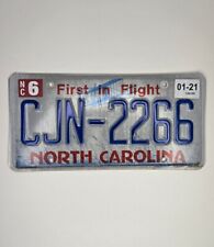 2021 North Carolina NC License Plate CJN-2266 Cajun First In Flight picture