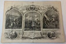 1864 magazine engraving ~ THE PRESS ON THE FIELD Of Battle ~ Civil War ~ 16x22 picture