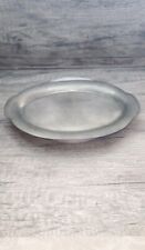 Vintage Solid Pewter Medium Tray  picture