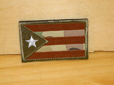 TWO (2) PUERTO RICO STATE FLAG PATCH NEW EMBROIDERED w/VELCROÂ® Brand Fastener  picture