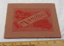 The Cliff House Manitou Colorado hotel booklet 1899-1900 Vintage photos picture