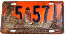 Nebraska 1941 License Plate Tag Man Cave Vintage Garage Butler Co Collector picture