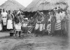 Ngoma dance Natives are singing and drumming 1910 OLD PHOTO picture