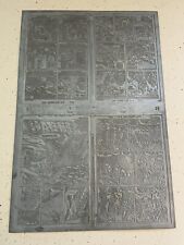 WARFRONT #29 rare METAL ART PRINTING PLATE HUGE HEAVY 1956 MORISI title THE ACE picture