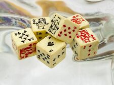 Lot of 6 Vintage Poker Dice - Game Replacement Dice picture