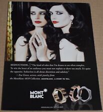 2008 Print Ad Mont Blanc Jewelry Eva Green Actress Seduction Beauty Art pinup picture