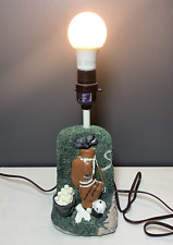 Vintage Golf Theme Desk Lamp Tested/Working (No Shade) picture