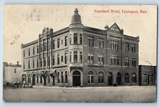Lexington Nebraska Postcard Cornland Hotel Exterior Building View c1916 Vintage picture