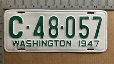 1947 1948 Washington license plate C 48 057 YOM DMV Spokane rustic finish 13265 picture