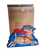 Rare VTG MCM 1950s L.A. Goodman Illuminated 3D Lighted Rudolph Reindeer W/ Box picture