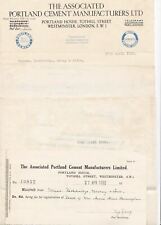 THE ASSOCIATED PORTLAND CEMENT MANFS. LTD. London 1932 Logos Letters Ref 46470 picture