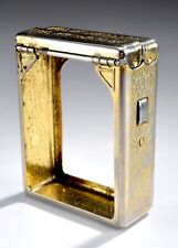 Vintage Jemco Hold A Pak Flip Top Metal Cigarette Case Spring Loaded picture