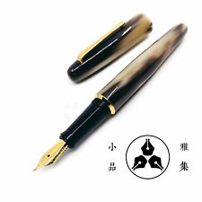 TY-LEE Custom Made Ox Horn Fountain Pen Chinese Calligraphy nib picture
