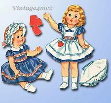 1960s Vintage McCalls Pattern 2412 Cute Betsy Wetsy 19-21 In Baby Doll Clothes picture