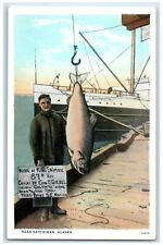 c1930's King Of King Salmon Near Ketchikan Alaska AK, Northwestern Boat Postcard picture