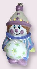 Vintage Piggery Pottery 1994 Children's Clown Lamp Nightlight Signed Dated picture