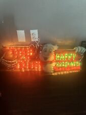 2008 lighted signs happy halloween ghost trick or treat skeleton picture