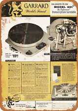Metal Sign - 1955 Garrard 301 Turntables - Vintage Look Reproduction picture