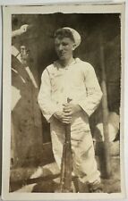 WW1 US Navy Sailor Rifle RPPC Postcard picture