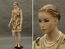 Female Fiberglass Mannequin Pretty Face Elegant Looking Dress Form #MD-AC3F picture