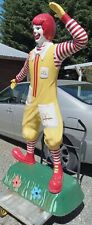 Vintage Original Ronald McDonald Life Size Statue  70” Tall Fiberglass Figure. picture