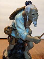 Vintage fishing man 100% New Crafted & Glazed.7 inches tall...never sold picture