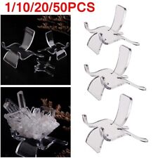 1-50x Acrylic Clear Display Stand Easel Rack for Minerals Crystal Holder Support picture