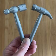Lot of 2 Vintage nesting Hammers Ball - Peen and Claw 3.8 oz each  4.25