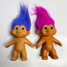 Vintage 1991 Troll Dolls TNT Purple & Pink Hair (20cm) picture
