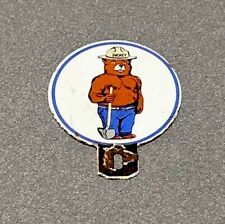 VINTAGE SMOKEY BEAR PLATE TOPPER PORCELAIN SIGN CAR GAS OIL TRUCK picture