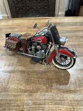 Handmade Tin Motorcycle Model - 1952 Harley Davidson FL - Tinplate - Metal picture