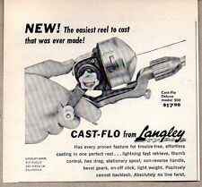 1957 Print Ad Langley Cast-Flo Model-900 Fishing Reels San Diego,CA picture