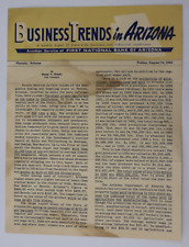 US Business trends in Arizona state wide news letter 1953 by George V Christie picture