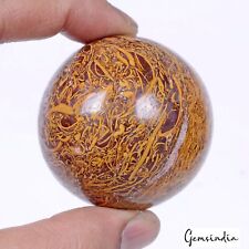 890 Carat Natural Untreated Mariam Jasper Healing Crystal Sphere Ball With Stand picture