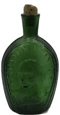 Vintage Green Wheaton Glass Decanter Bottle, Benjamin Franklin Nice picture