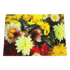 Butterfly Flowers Floral Nature Beautiful Lenticular 3-D 3D Postcard Unposted picture