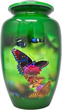 Cremation large urns for human ashes pet cat beautiful butterfly urn keepsake picture