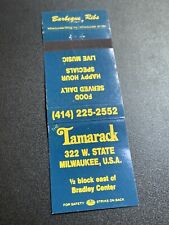 Matchbook Cover - The Tamarack Milwaukee Wisconsin picture