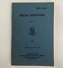 VTG SPECIAL OPERATIONS 1955 Instruction Manual Marine Corp Ed Center School  VA picture